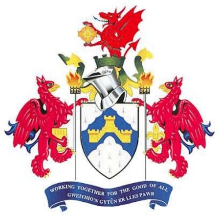 The Coat of Arms for Caerphilly