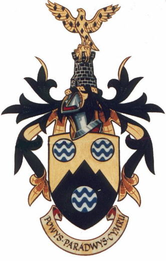 The Coat of Arms for Powys