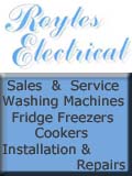 Royles Electrical , Royles Electrical - Washing Machines Fridge Freezers Electric Gas Cookers Macclesfield - Cheshire , Cheshire Wilmslow 