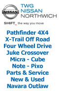 TWG Nissan, TWG Northwich Cheshire Main Nissan Dealers New Used Four Wheel Drive 4X4 Juke Qashqai X-Trail Pathfinder Navara Micra Note Cube Pixo Service Repairs Parts for the whole Nissan range, Cheshire Sandbach 