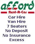 Afford Rent-a-Car, Afford Rent-a-Car - Car Hire Van Hire MPV's Mini Bus Light Truck Rental Stoke-on-Trent Staffordshire , Cheshire Sandbach 