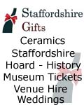 Staffordshire Gifts C/O The Potteries Mu, Staffordshire Gifts - Staffordshire Museums online collection Hoard Books Ceramics Tickets Events & Venue Hire Stoke-on-Trent, Staffordshire Cannock 