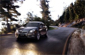 Vauxhall Insignia. Shot of the Insignia in motion taken from the Vauxhall website.