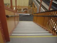 Railway Station with non slip tiles.