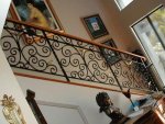 Ornate balustrade fitted to stairs.