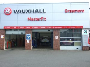 Vauxhall Masterfit Service Centre Full Service Vauxhall Parts Exhausts Brakes MOTs Tyres Batteries Bodywork.