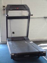 Image of treadmill or running machine for cardio vascular workouts.
