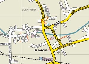 Bennet Panton Furnishing location map Sleaford, Lincolnshire.