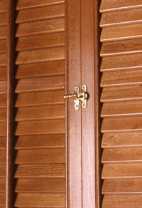 Quality wooden shutters.