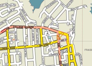 Maitlands location map Fraserburgh,Aberdeenshire.