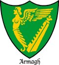 Click for larger image. Armagh Northern Ireland coat of arms 
