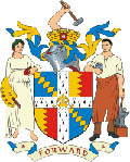Click for larger image. Birmingham England coat of arms 