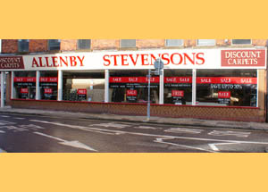 Allenby Stevensons Carpets Showroom Grimsby,North Lincolnshire.