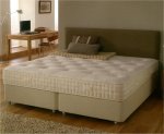 Dunlopillow Sultan double divan bed.