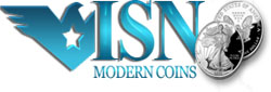 ISN Modern Coins logo.