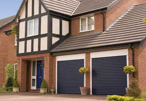 Double roller garage door fitted by Rolux UK.