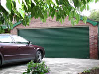 Roller garage door fitted by Rolux UK.