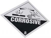 Corrosive sign.