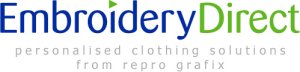 Embroidery Direct Logo - Direct to Garment Printers for t-shirts, towels bags, corporate clothing.
