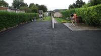 Finished tarmac drive.