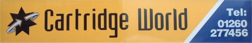 Cartridge World Congleton logo.