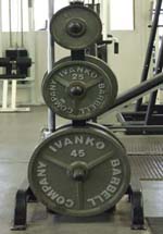 Ivanco competition weights at the Bodyflex Bodybuilding Gym.