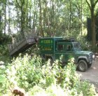 Tipper trailer for removal of debris.