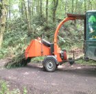 Timberwolf chipper/shredder directly into the back of the vehicle.