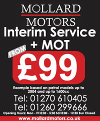 Interim service graphic showing special offer price for interim service and MOT.