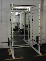 Power Cage or Squat Rack at the Bodyflex Bodybuilding Gym.