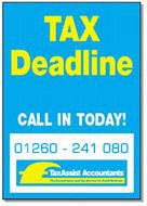 Accountants in Congleton able to meet tax dealines.