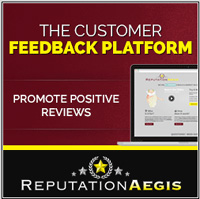 Reputuation Aegis banner with text saing Promote Positive Reviews.