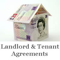 House made out of 20 pound notes representing Landlord and Tenant agreements and Property Leases.