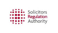 SRA or Solicitors Regulation Authority logo.