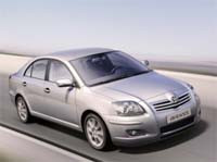 Toyota Avensis for car hire.