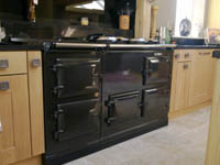 Fully refurbished 4 oven Aga cooker in Black