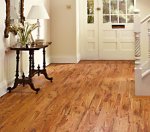 Wooden flooring in the hall.