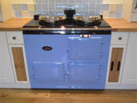 Fully refurbished 2 oven Aga cooker in Royal Blue