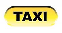 Taxi sign yellow 