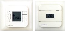 Two types of thermostat for use with heat mats, one is programmable, the other manual.