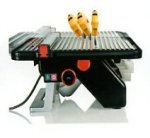 Diamond wheel tile cutter. Macclesfield Tile Centre supply a wide range of tools, adhesives and grout for tiling.