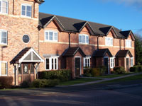 Row of terrace cottage with flats attached, all of which can be our clients.