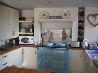 Clean tidy kitchen with Aga oven. We can do one off oven cleans, or as part of our domestic cleaning programme.