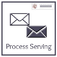 Process serving icon.