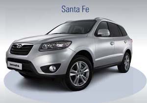 New Santa Fe 4x4 four wheel drive from TWG Hyundai in Northwich Cheshire