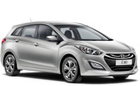 Hyundai i30 Tourer in silver.