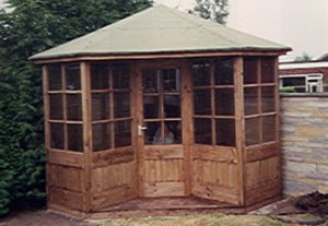 Custom made summerhouse from E. Beech Joinery Manufacturers covering Northwich in Cheshire.