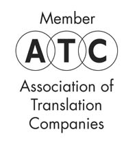 ATC logo. Peak Translations is a member of the Association of Translation Companies..
