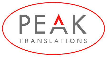 Peak Translations logo.
