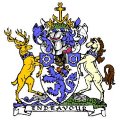Click for larger image. Cleveland & Teeside England coat of arms 